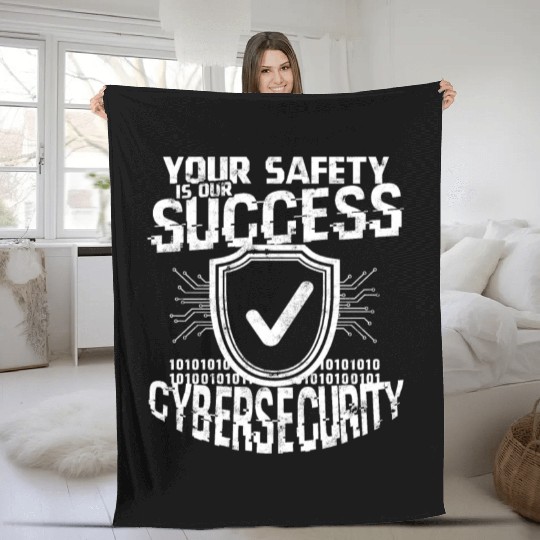 Cyber Security Cyber Hacker Analyst Programmer Fleece Blankets