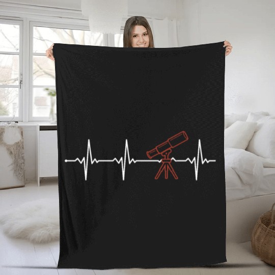 Astronomy Heartbeat Cosmologist Astrophysicist Fleece Blankets
