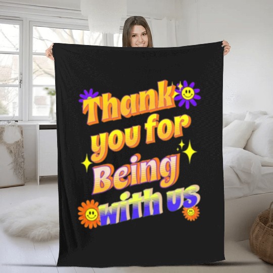 Thank you removebg preview 1 Fleece Blankets