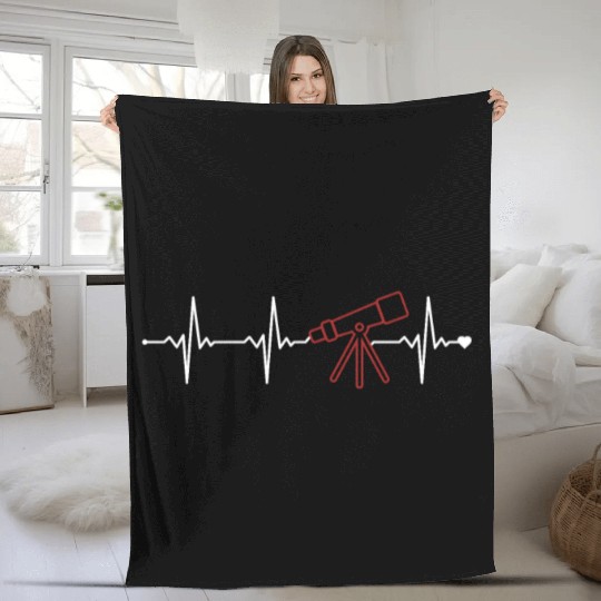 Astronomy Heartbeat Cosmologist Astrophysicist Fleece Blankets