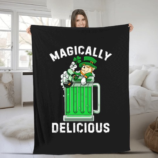 Magically Delicious idea St Patricks Day Drinking Fleece Blankets
