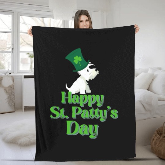 Happy St Patrick's day Fleece Blankets