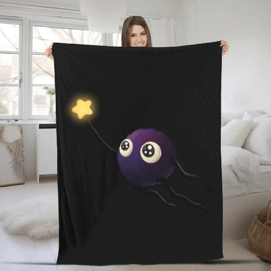 little soot sprite Fleece Blankets