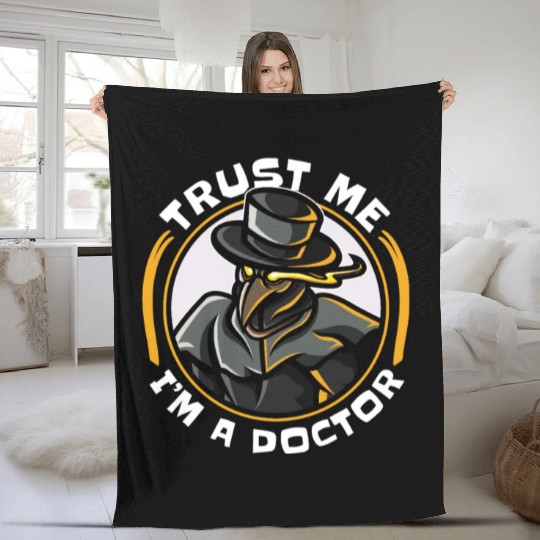 Plague Doctor Plague Doctor Mask Medicines Fleece Blankets