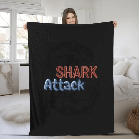 Twin shark Fleece Blankets