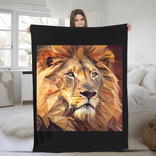 lion Fleece Blankets