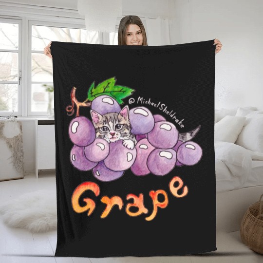 Grape Fleece Blankets