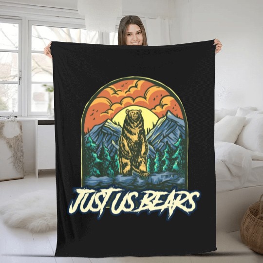 Just Us Bears Fleece Blankets