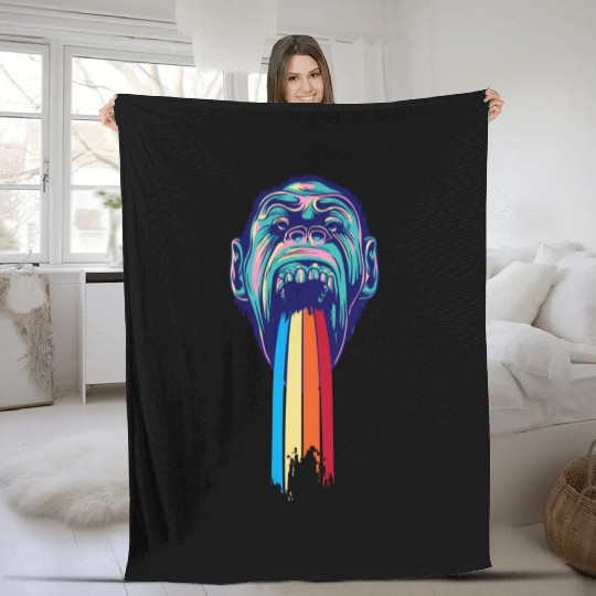 Gorilla Fleece Blankets