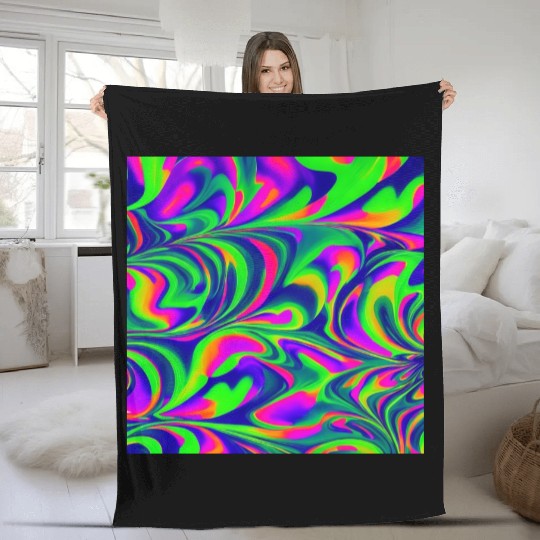 Colorful patterns rainbow pattern creative Fleece Blankets
