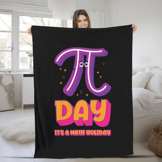 Pi Day Math Holiday Pi Symbol Number Fleece Blankets