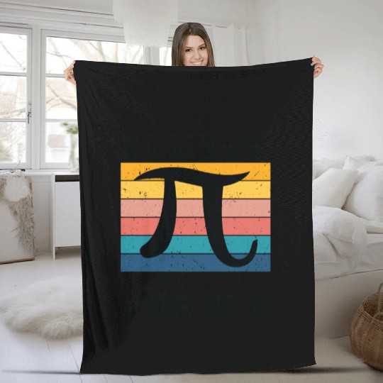 Pi Day Retro Mathematics Pi Symbol Math Number Fleece Blankets