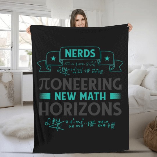 Pi Day Nerd Pi Symbol Number Nerdy Mathematics Fleece Blankets