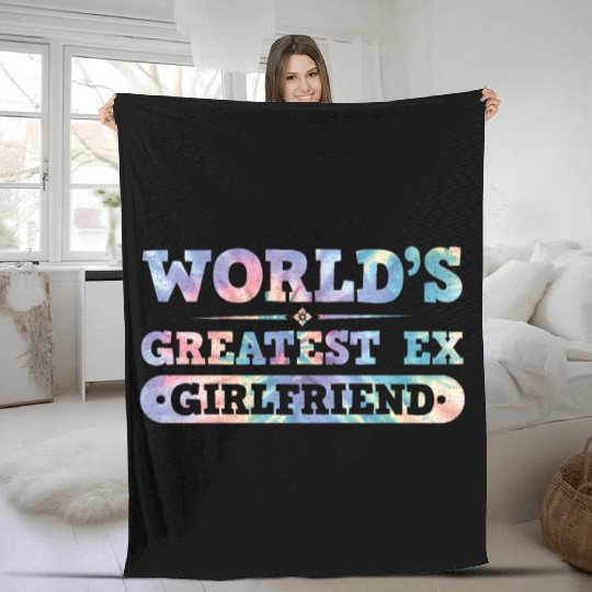 Worlds Greatest Ex Girlfriend Break Postal Service Fleece Blankets