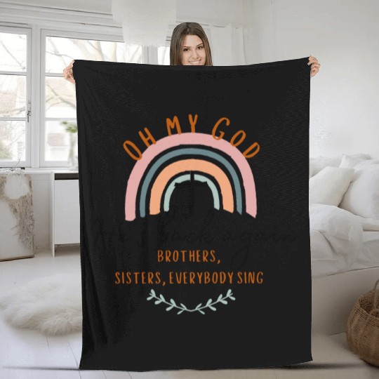 Oh My God, He's Back Again Fleece Blankets