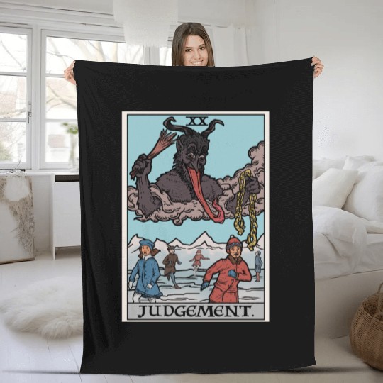 Judgement by Krampus Fleece Blankets