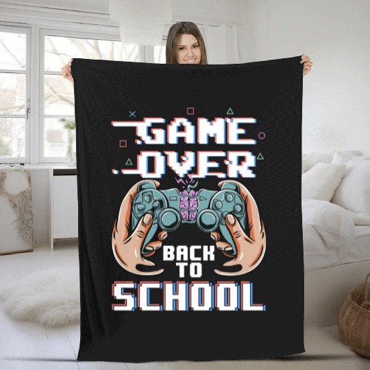 Video Game Controller Back To School Fleece Blankets