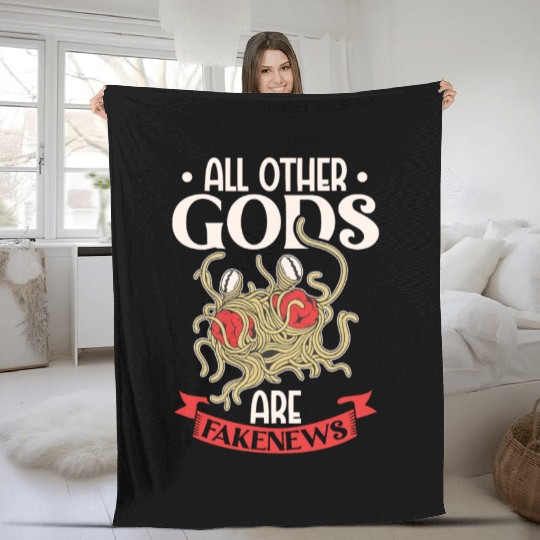 Atheist Atheism Flying Spaghetti Pastafarianism Fleece Blankets