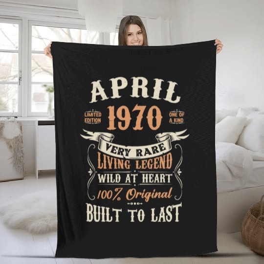 April 1970 Birthday Surprise Fleece Blankets