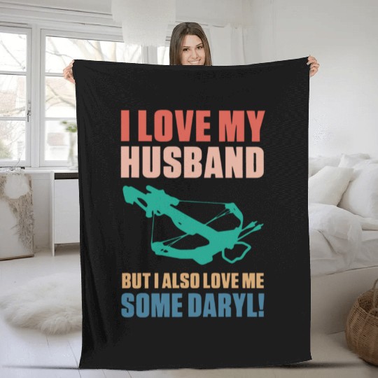 I Love My Husband But I Also Love Action Movies Fleece Blankets