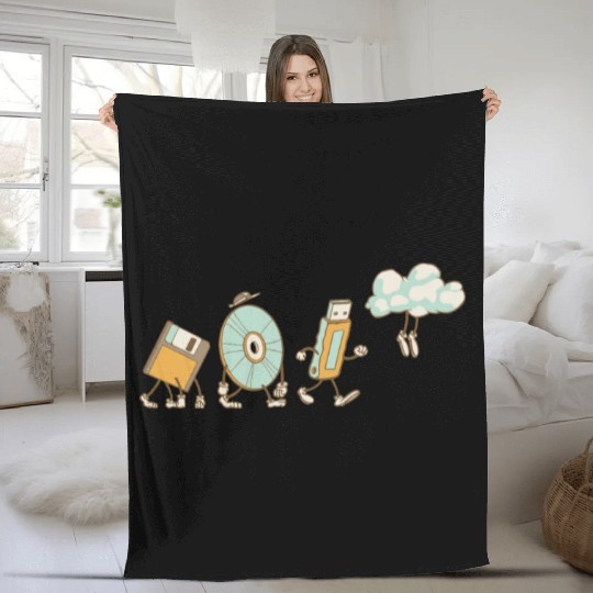 DevOps Engineer Cloud Computing Evolution Fleece Blankets