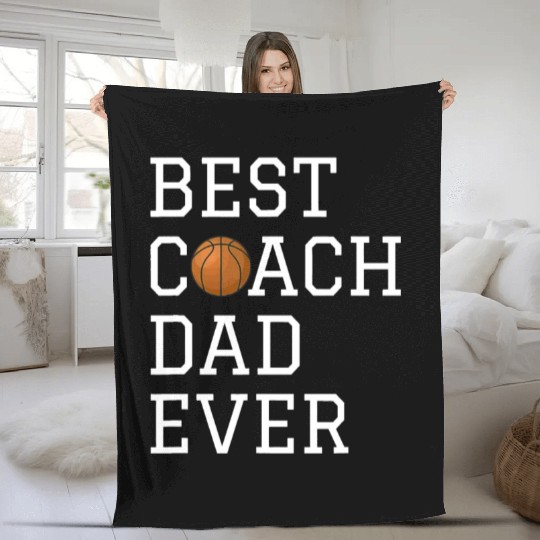 Best Basketball Coach Dad Ever Coaching Fathers Gi Fleece Blankets