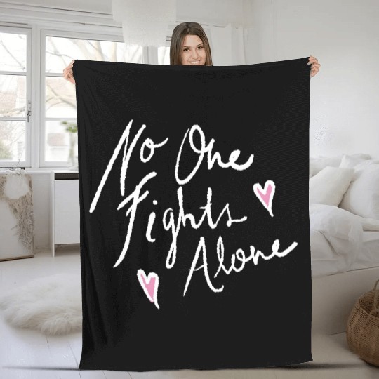 no one fights alone Fleece Blankets