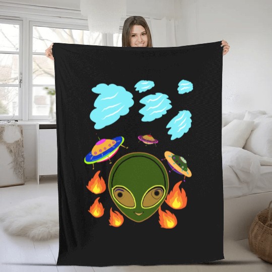 ALIEN Fleece Blankets