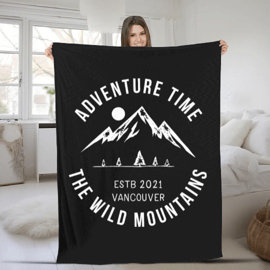 ADVENTURE TIME THE WILD MOUNTAINS Fleece Blankets