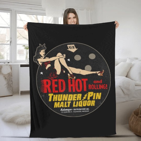 Vintage Bowler Malt Liquor Deluxe Fleece Blankets
