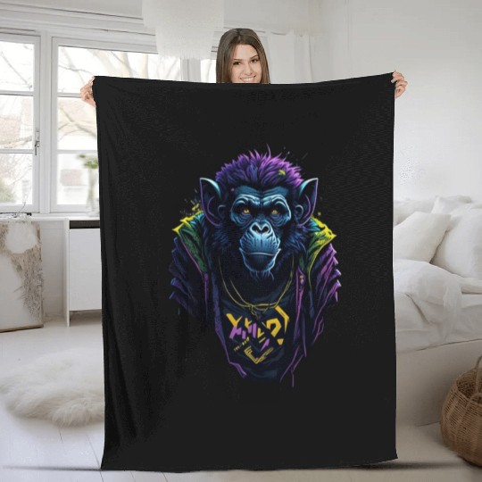 monkey Fleece Blankets