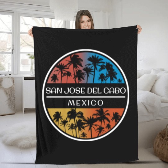 San Jose Del Cabo Mexico Stylish Vacation Fleece Blankets