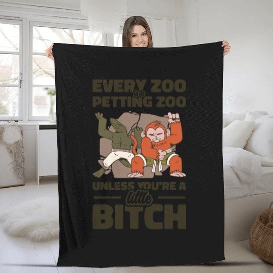 Zookeeper Petting Wildlife Zookeeping Nature Fleece Blankets