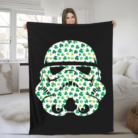Stormtrooper Saint Patricks Day Fleece Blankets