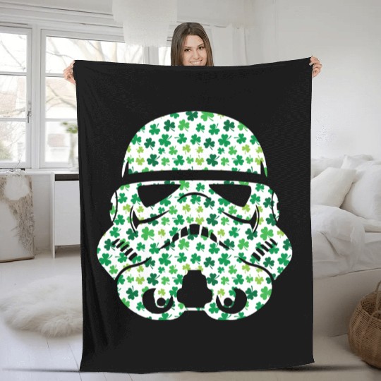 Stormtrooper Saint Patricks Day Fleece Blankets