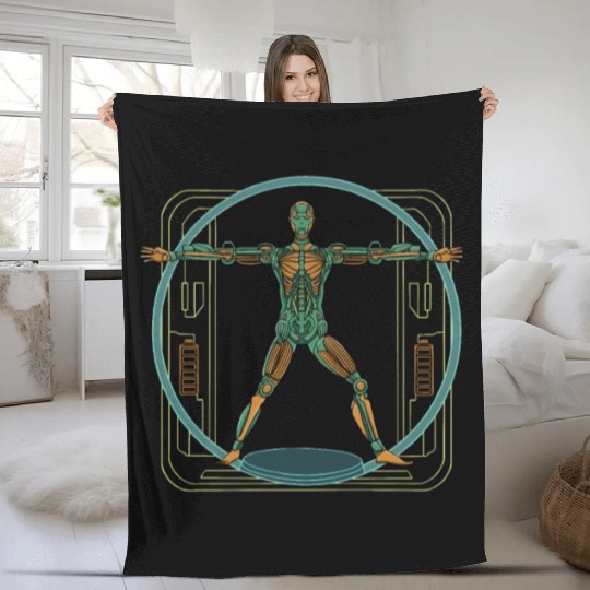 Robot Design for a Robotic Engineer Fleece Blankets