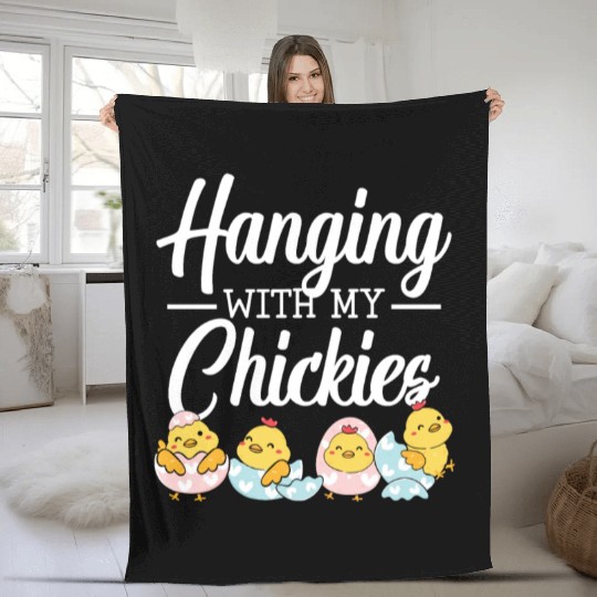 Chicken Farmer Chicken Whisperer Farm Animal Fleece Blankets
