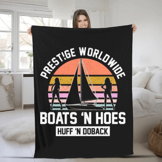 Prestige Worldwide Boats 'N Hoes Huff 'N Doback Fleece Blankets