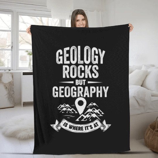 Geography Earth Geographer Science Teacher Gift Fleece Blankets