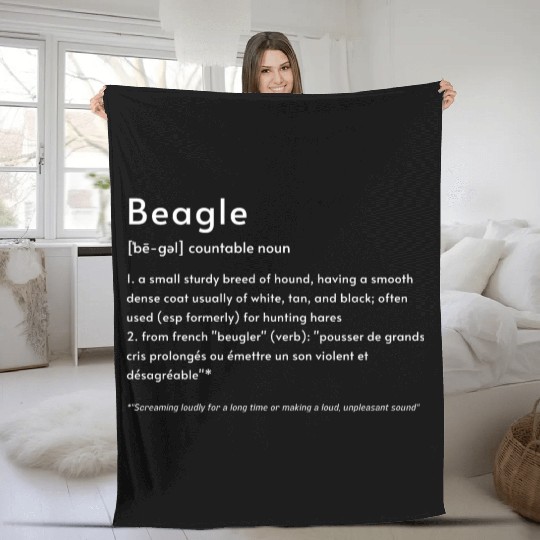 Beagle Definition PWBT Fleece Blankets