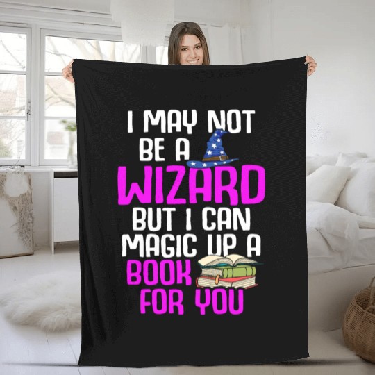 Librarian Bookworm Book Nerd Reading Library Fleece Blankets