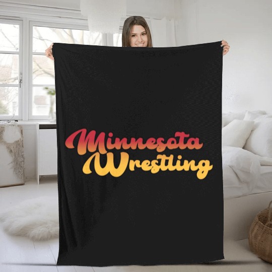 Minnesota Wrestling Fleece Blankets