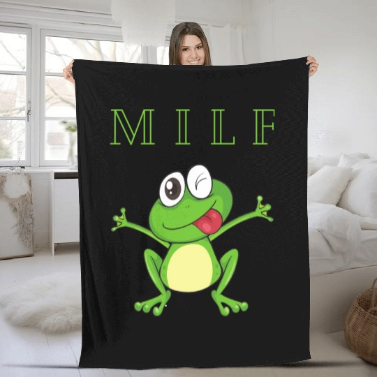 My Friends Frogs Man I Love Frogs Fleece Blankets