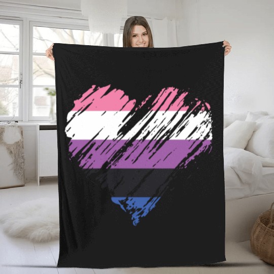 Pride LGBTQ. Statement Fleece Blankets