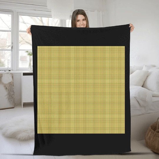 Easter Carrot Colors Plaid Pattern Fleece Blankets