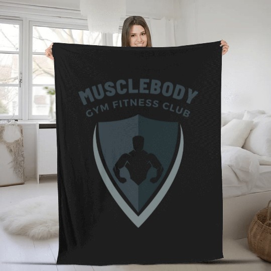 GYM FITNESS CLUB Fleece Blankets