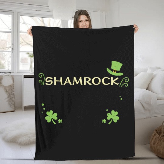 Shamrock - St. Patrick's Day Fleece Blankets