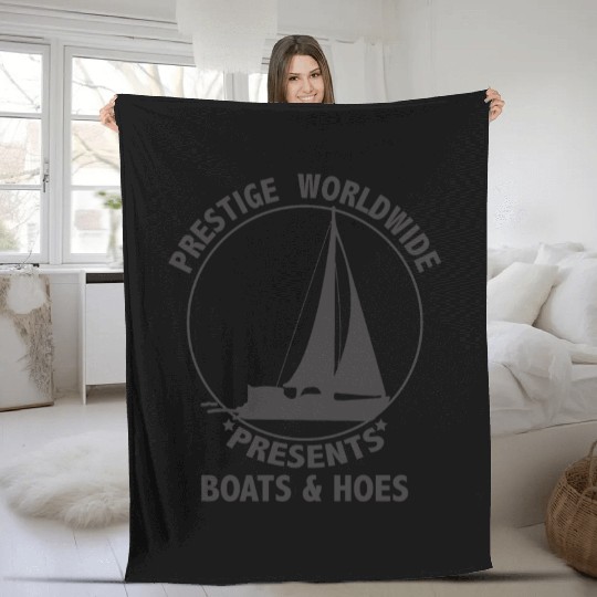 Prestige Worldwide Boats And Hoes Vintage Apparel Fleece Blankets