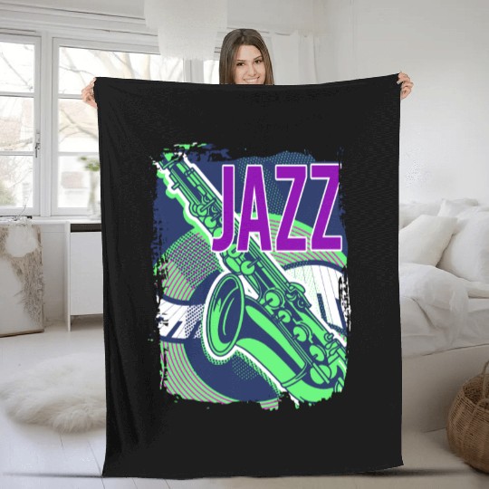 Jazz music improvisation festival Fleece Blankets