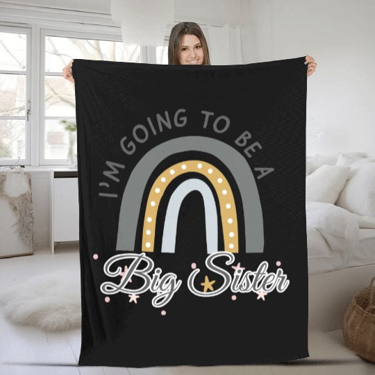 I'm Going To Be A Big Sister Fleece Blankets
